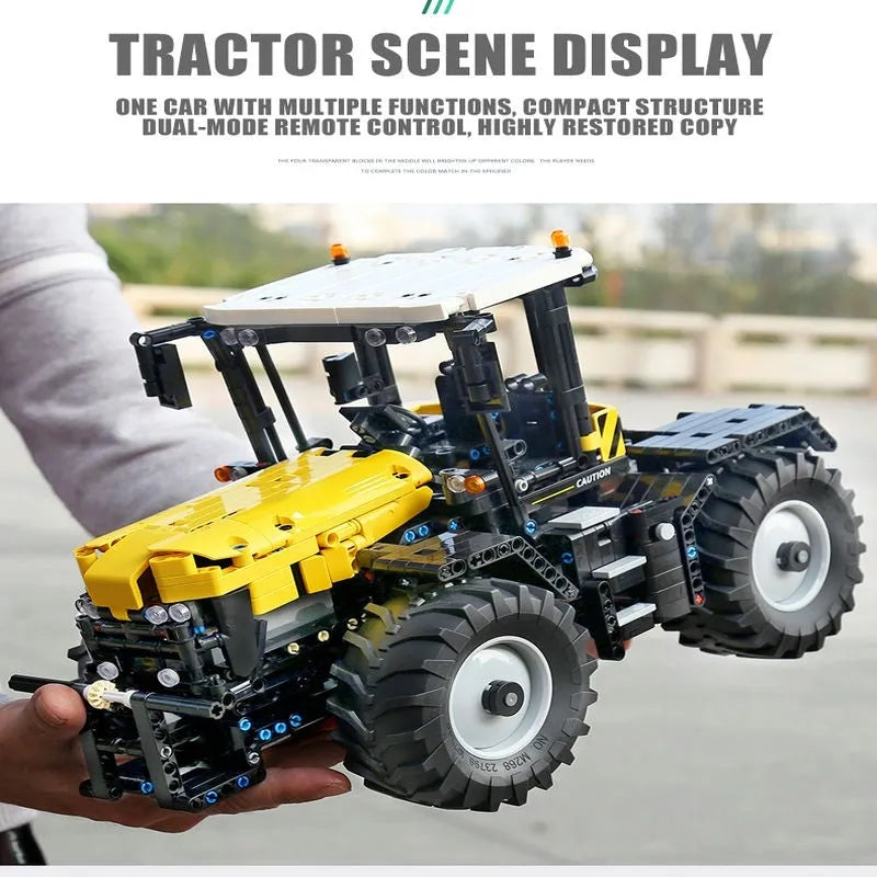 Building Blocks Tech MOC APP RC Tractor Fastrac 4000ER Truck Bricks Toys 17019 - 10