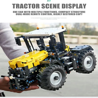 Thumbnail for Building Blocks Tech MOC APP RC Tractor Fastrac 4000ER Truck Bricks Toys 17019 - 10