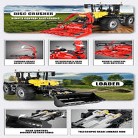 Thumbnail for Building Blocks Tech MOC APP RC Tractor Fastrac 4000ER Truck Bricks Toys 17019 Construction Set Toys - 8