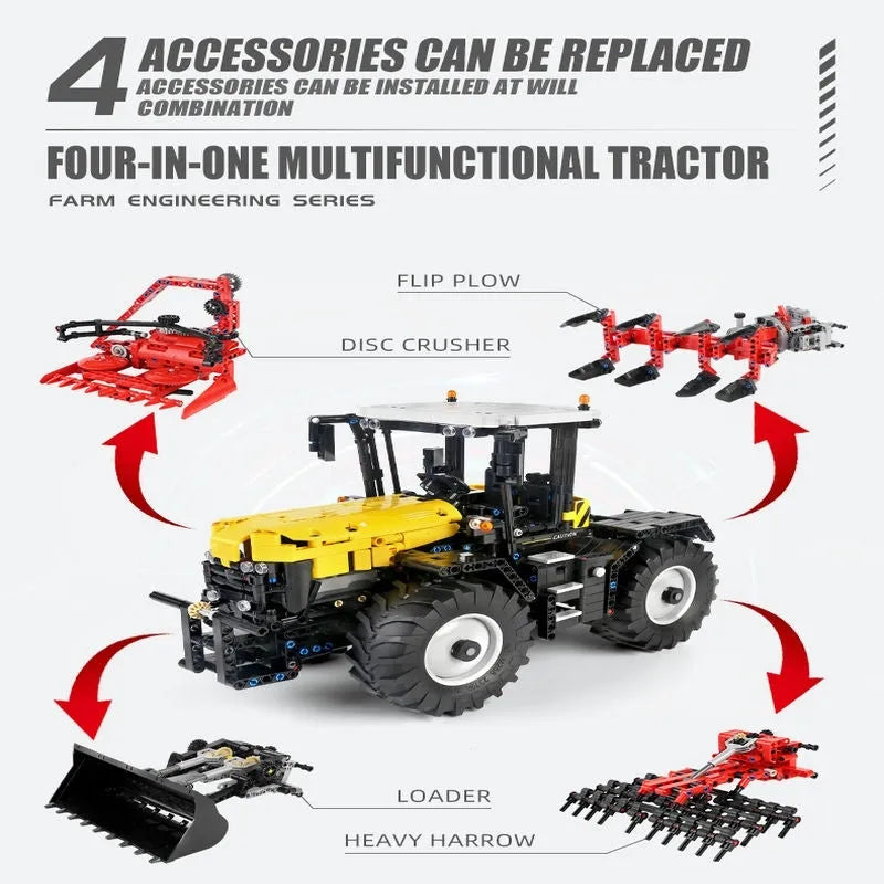 Rc tractor with plow top