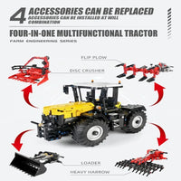 Thumbnail for Building Blocks Tech MOC APP RC Tractor Fastrac 4000ER Truck Bricks Toys 17019 - 6
