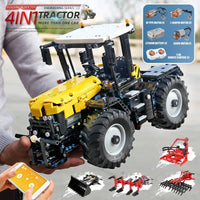 Thumbnail for Building Blocks Tech MOC APP RC Tractor Fastrac 4000ER Truck Bricks Toys 17019 Construction Set Toys - 14