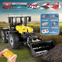 Thumbnail for Building Blocks Tech MOC APP RC Tractor Fastrac 4000ER Truck Bricks Toys 17019 Construction Set Toys - 3