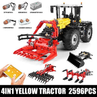 Thumbnail for Building Blocks Tech MOC APP RC Tractor Fastrac 4000ER Truck Bricks Toys 17019 - 1