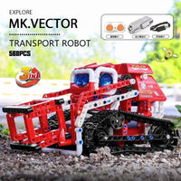 Thumbnail for Building Blocks Tech MOC APP Transport RC Robot Bricks Toy 15048 - 5