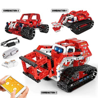 Thumbnail for Building Blocks Tech MOC APP Transport RC Robot Bricks Toy 15048 - 6