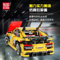 Thumbnail for Building Blocks Tech MOC Audi R8 V10 Roadster Racing Car Bricks Toy 13127 - 11