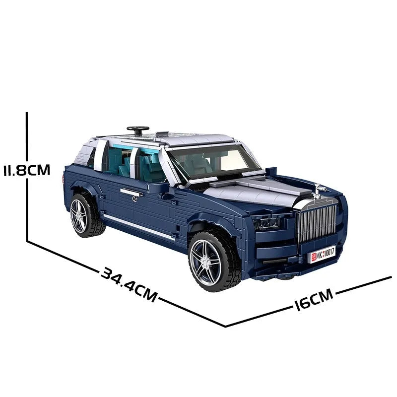 Building Blocks Tech MOC Classic Car RR Cullinan Bricks Toys Kids 10017 Construction Set Toys - 11