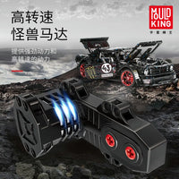 Thumbnail for Building Blocks Tech MOC Classic Sports Car Mustang Hoonicorn V2 Bricks Toy 13108 Construction Set Toys - 10