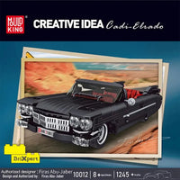 Thumbnail for Building Blocks Tech MOC Classic Vintage Car Cadillac Eldorado Bricks Toy 10012 - 2