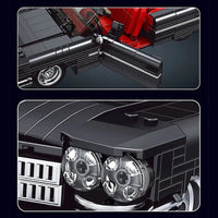 Thumbnail for Building Blocks Tech MOC Classic Vintage Car Cadillac Eldorado Bricks Toy 10012 - 5