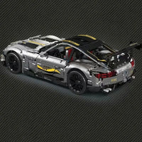 Thumbnail for Building Blocks Tech MOC GTR AMG QUICKSILVER Racing Car Bricks Toy 13126 - 6