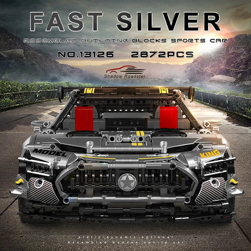 Block Tech Racers Tech MOC GTR AMG Racing Car Building Blocks 13126