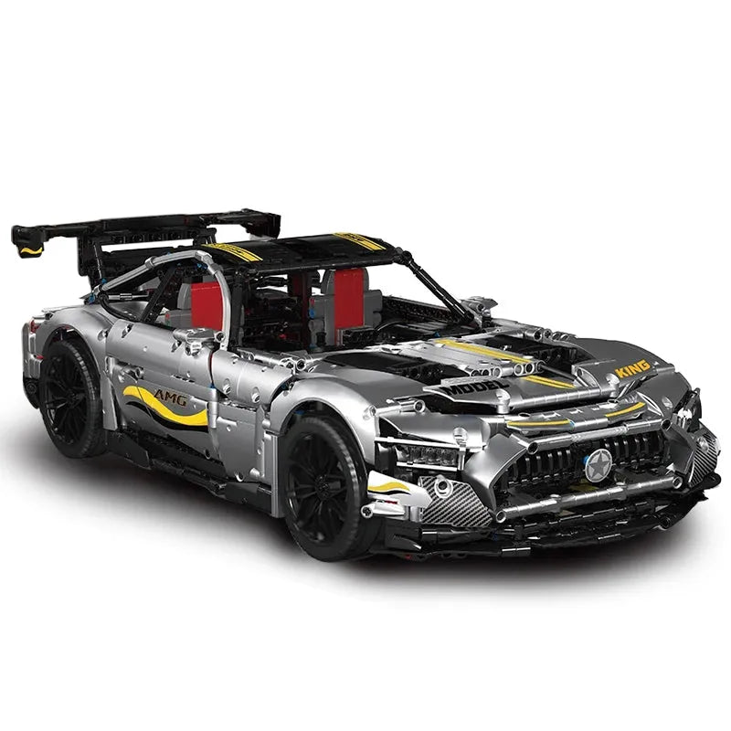 Building Blocks Tech MOC GTR AMG QUICKSILVER Racing Car Bricks Toy 13126 - 1