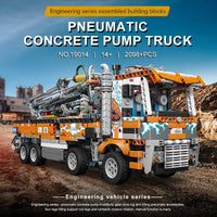 Thumbnail for Building Blocks Tech MOC Heavy Pneumatic Concrete Pump Truck Bricks Toys - 7