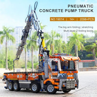 Thumbnail for Building Blocks Tech MOC Heavy Pneumatic Concrete Pump Truck Bricks Toys - 9