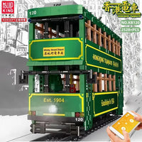 Thumbnail for Building Blocks Tech MOC KB120 RC Hong Kong Tramways Train Bricks Toy Construction Set Toys - 3