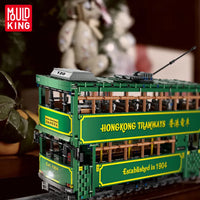 Thumbnail for Building Blocks Tech MOC KB120 RC Hong Kong Tramways Train Bricks Toy Construction Set Toys - 5