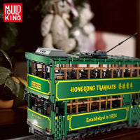 Thumbnail for Building Blocks Tech MOC KB120 RC Hong Kong Tramways Train Bricks Toy - 5