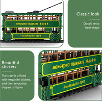 Thumbnail for Building Blocks Tech MOC KB120 RC Hong Kong Tramways Train Bricks Toy - 9