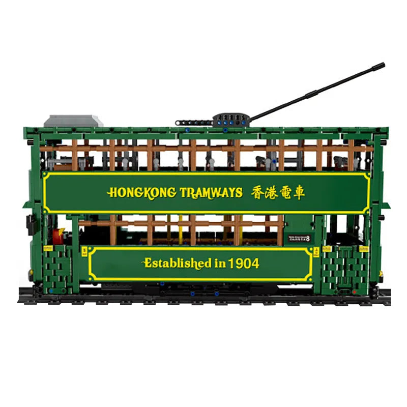 Building Blocks Tech MOC KB120 RC Hong Kong Tramways Train Bricks Toy - 11