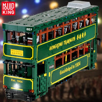 Thumbnail for Building Blocks Tech MOC KB120 RC Hong Kong Tramways Train Bricks Toy Construction Set Toys - 2