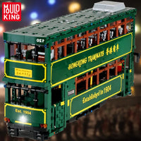 Thumbnail for Building Blocks Tech MOC KB120 RC Hong Kong Tramways Train Bricks Toy - 2