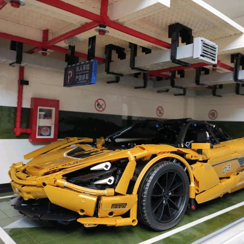 Building Blocks Tech MOC McLaren 720S Super Racing Car Bricks Toys 13145S Construction Set Toys - 12