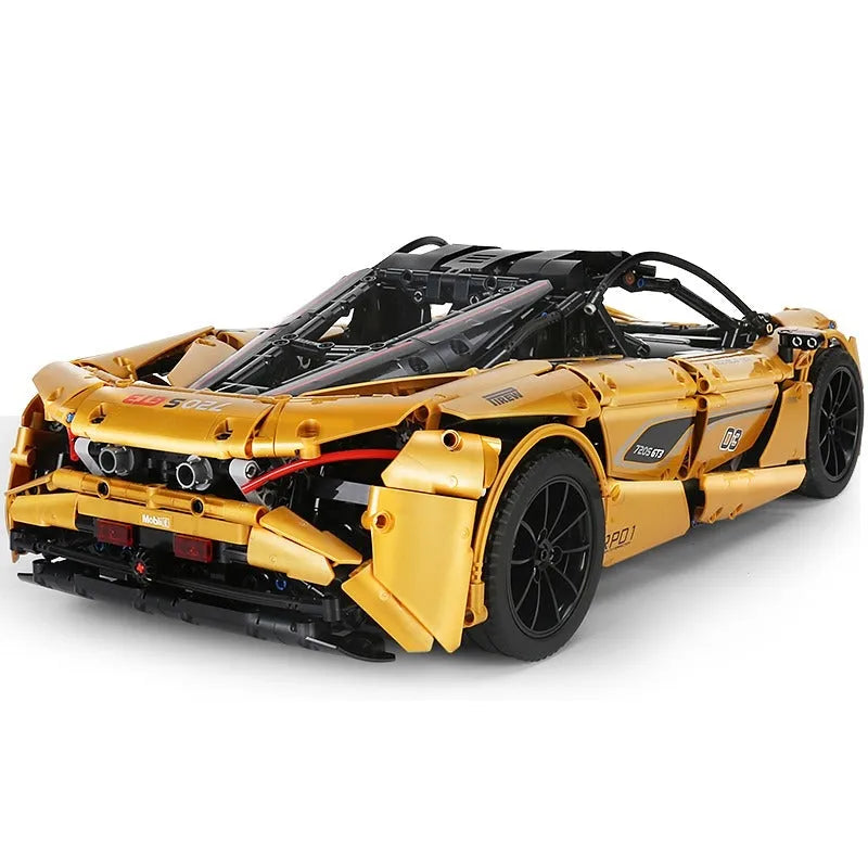 Building Blocks Tech MOC McLaren 720S Super Racing Car Bricks Toys 13145S Construction Set Toys - 4