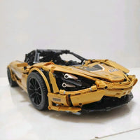 Thumbnail for Building Blocks Tech MOC McLaren 720S Super Racing Car Bricks Toys 13145S - 16