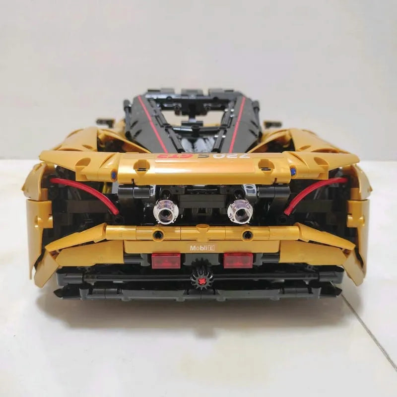Building Blocks Tech MOC McLaren 720S Super Racing Car Bricks Toys 13145S Construction Set Toys - 11