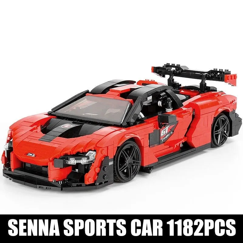 Building Blocks Tech MOC McLaren Senna Racing Sports Car Bricks Toys 10007 - 2