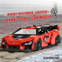 Thumbnail for Building Blocks Tech MOC McLaren Senna Racing Sports Car Bricks Toys 10007 - 7