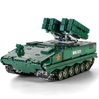 Thumbnail for Building Blocks Tech MOC Military RC APP HJ10 Anti Tank Missile Bricks Toys - 1