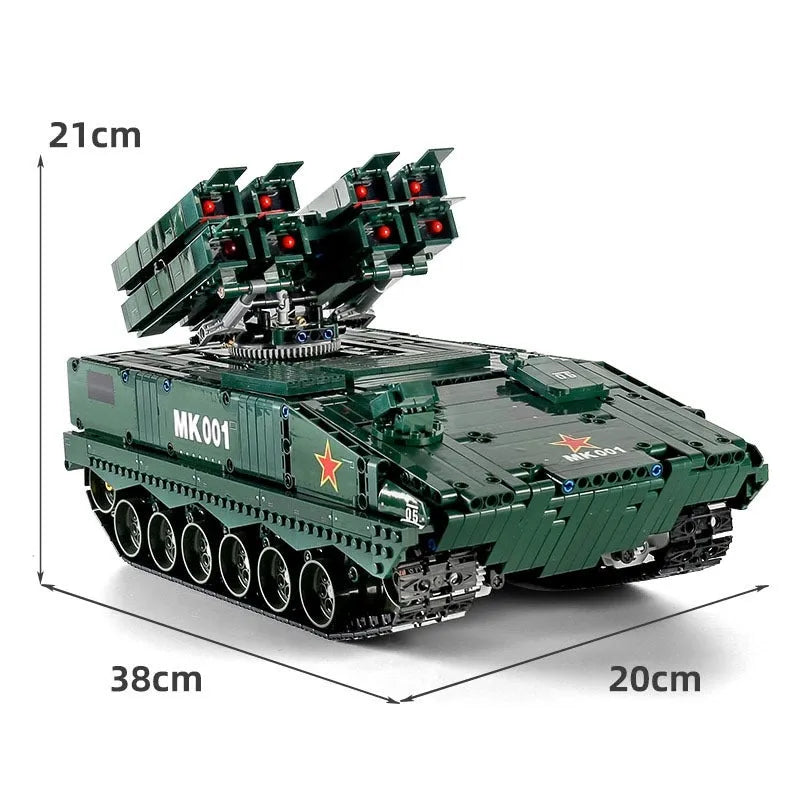 Building Blocks Tech MOC Military RC APP HJ10 Anti Tank Missile Bricks Toys Construction Set Toys - 5