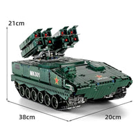 Thumbnail for Building Blocks Tech MOC Military RC APP HJ10 Anti Tank Missile Bricks Toys - 5