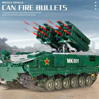 Thumbnail for Building Blocks Tech MOC Military RC APP HJ10 Anti Tank Missile Bricks Toys - 8
