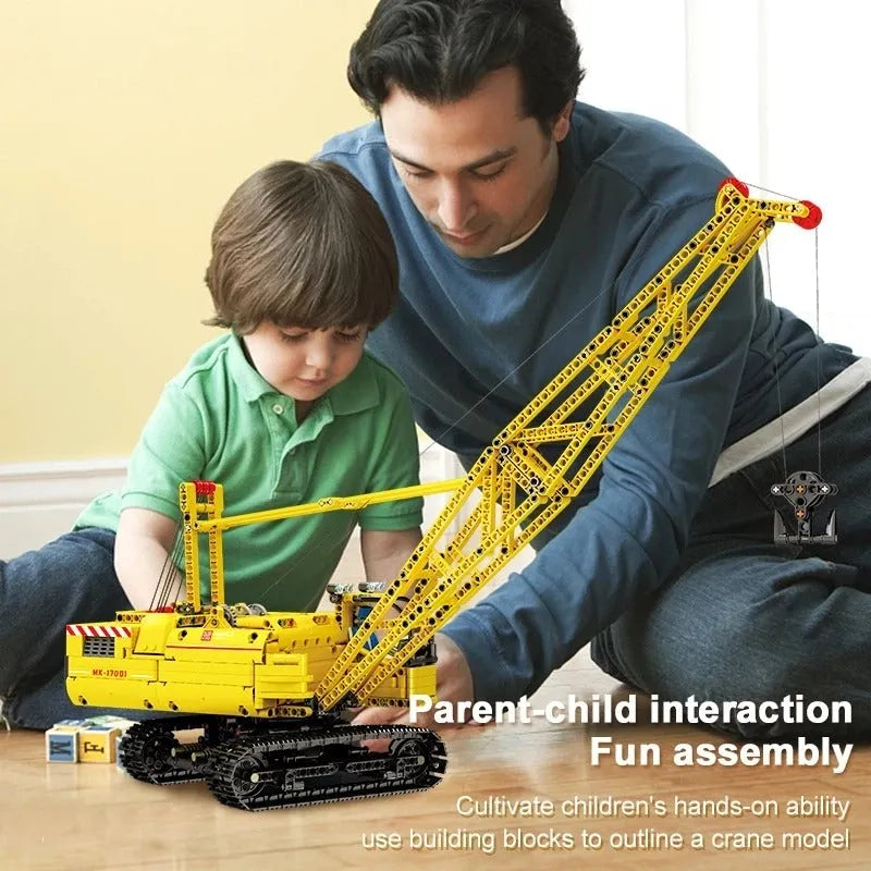 Building Blocks Tech MOC Motorized APP RC Crawler Crane Bricks Toys - 9