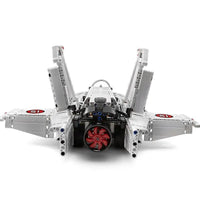 Thumbnail for Building Blocks Tech MOC Motorized RC Air Racing Jet Bricks Toy 15013 - 7