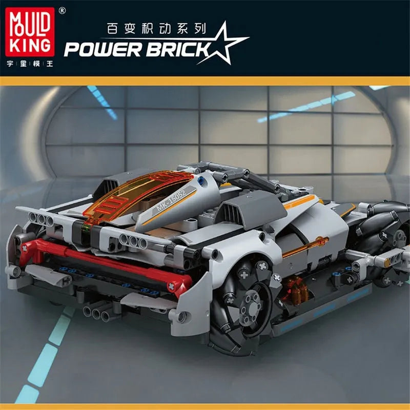 Building Blocks Tech MOC Motorized RC Desert Storm Car Bricks Toy - 3