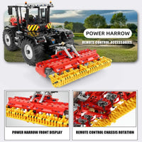 Thumbnail for Building Blocks Tech MOC Motorized RC Fastrac Roller Tractor Truck Bricks Toy 17020 - 8
