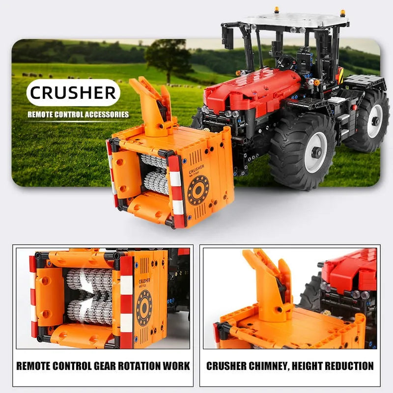 Building Blocks Tech MOC Motorized RC Fastrac Roller Tractor Truck Bricks Toy 17020 - 9