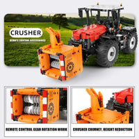 Thumbnail for Building Blocks Tech MOC Motorized RC Fastrac Roller Tractor Truck Bricks Toy 17020 - 9
