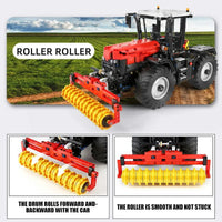 Thumbnail for Building Blocks Tech MOC Motorized RC Fastrac Roller Tractor Truck Bricks Toy 17020 - 7