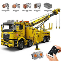 Thumbnail for Building Blocks Tech MOC Motorized RC Fire Service Rescue Truck Bricks Toy 17028 - 6