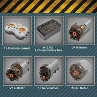 Thumbnail for Building Blocks Tech MOC Motorized RC Fire Service Rescue Truck Bricks Toy 17028 Construction Set Toys - 8