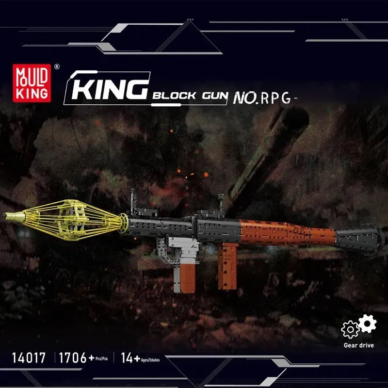 Building Blocks Tech MOC Motorized RPG Rocket Grenade launcher Bricks Toy 14017 - 2