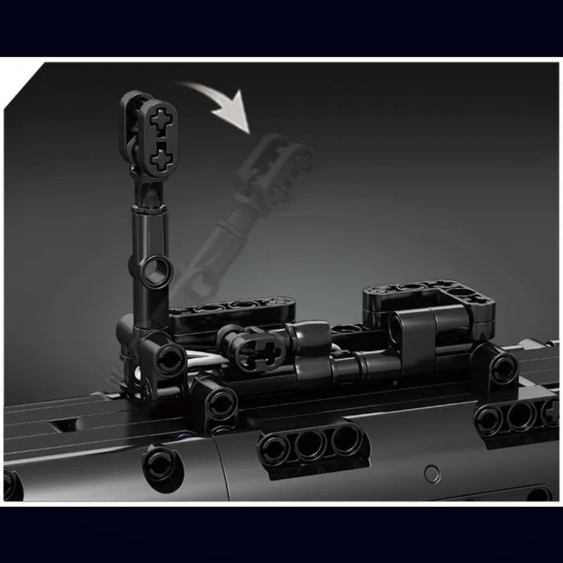 Building Blocks Tech MOC Motorized RPG Rocket Grenade launcher Bricks Toy 14017 - 9