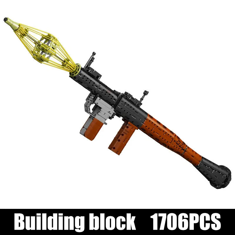 Building Blocks Tech MOC Motorized RPG Rocket Grenade launcher Bricks Toy 14017 - 1
