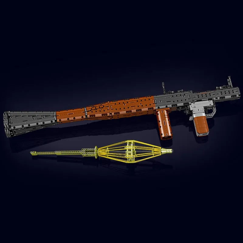 Motorized RPG Rocket Grenade Launcher Bricks Toy 14017